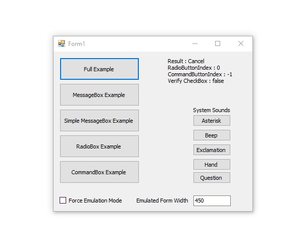 سورس کد Vista TaskDialog (نمایش پیغام به سبک ویندوز) در سی شارپ